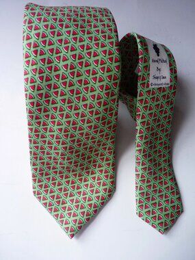 Vineyard Vines watermelon slices skinny silk tie